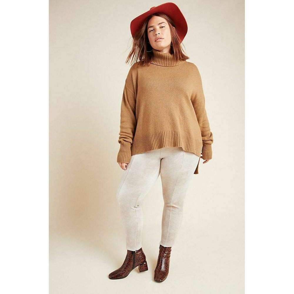 New Anthropologie Women's 16W Plus Sueded Stone